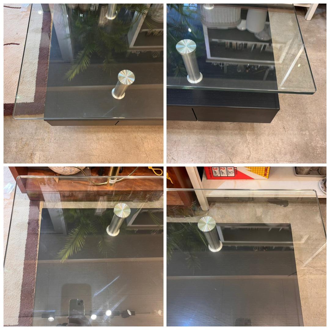 【 美品 】 ニトリ センターテーブル スプレンダー2 120 ガラステーブル