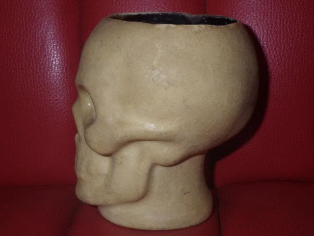 30’S★ビンテージ★スカル★キャンドルホルダー★ハロウィン★髑髏★USA★骸骨