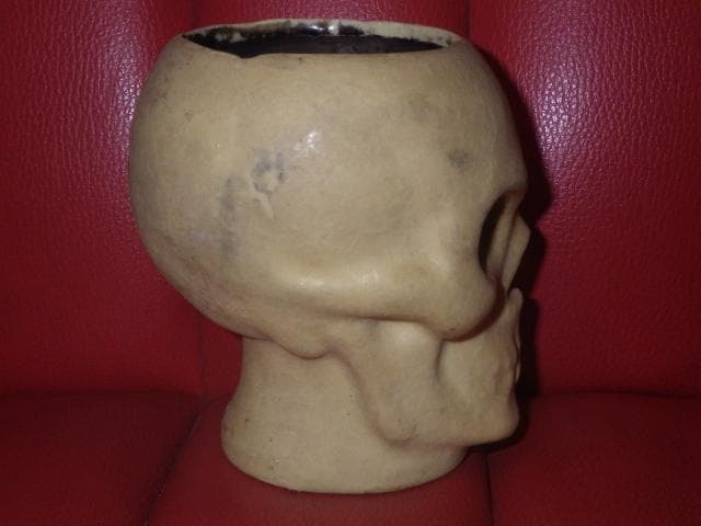 30’S★ビンテージ★スカル★キャンドルホルダー★ハロウィン★髑髏★USA★骸骨