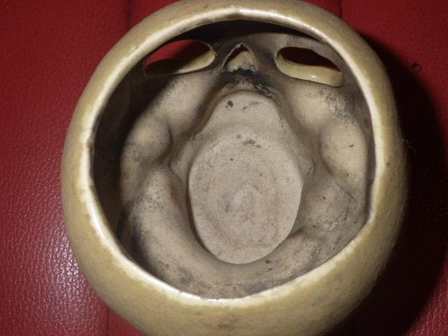 30’S★ビンテージ★スカル★キャンドルホルダー★ハロウィン★髑髏★USA★骸骨