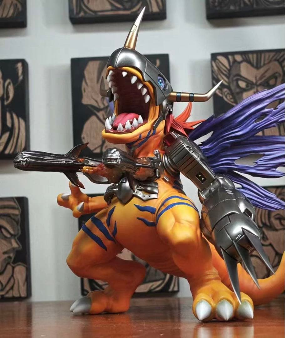 デジモン 元色 メタルグレイモン 樹脂フィギュア ガレージキット