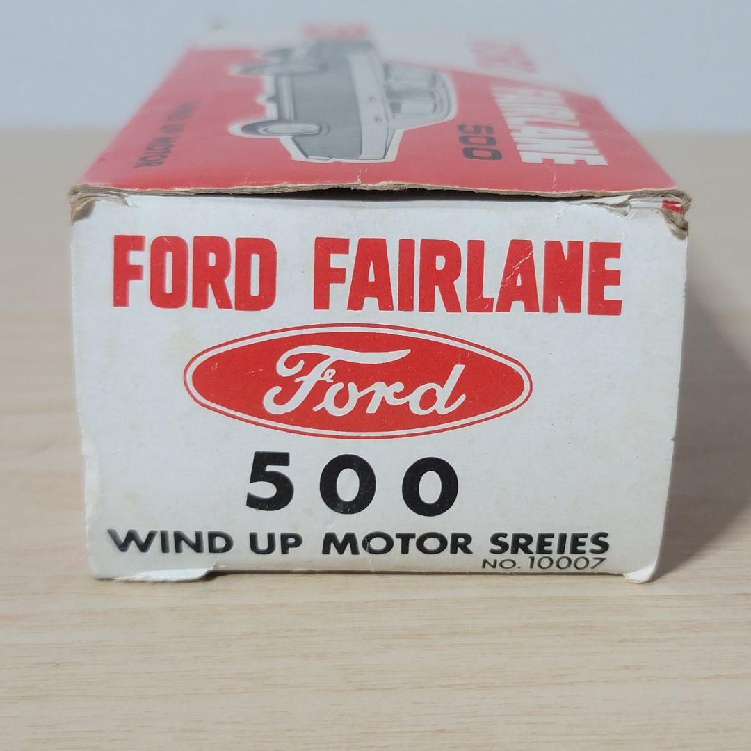 2/23迄価格 市村商店 ブリキ フォードフェアレーン500ゼンマイ式 箱