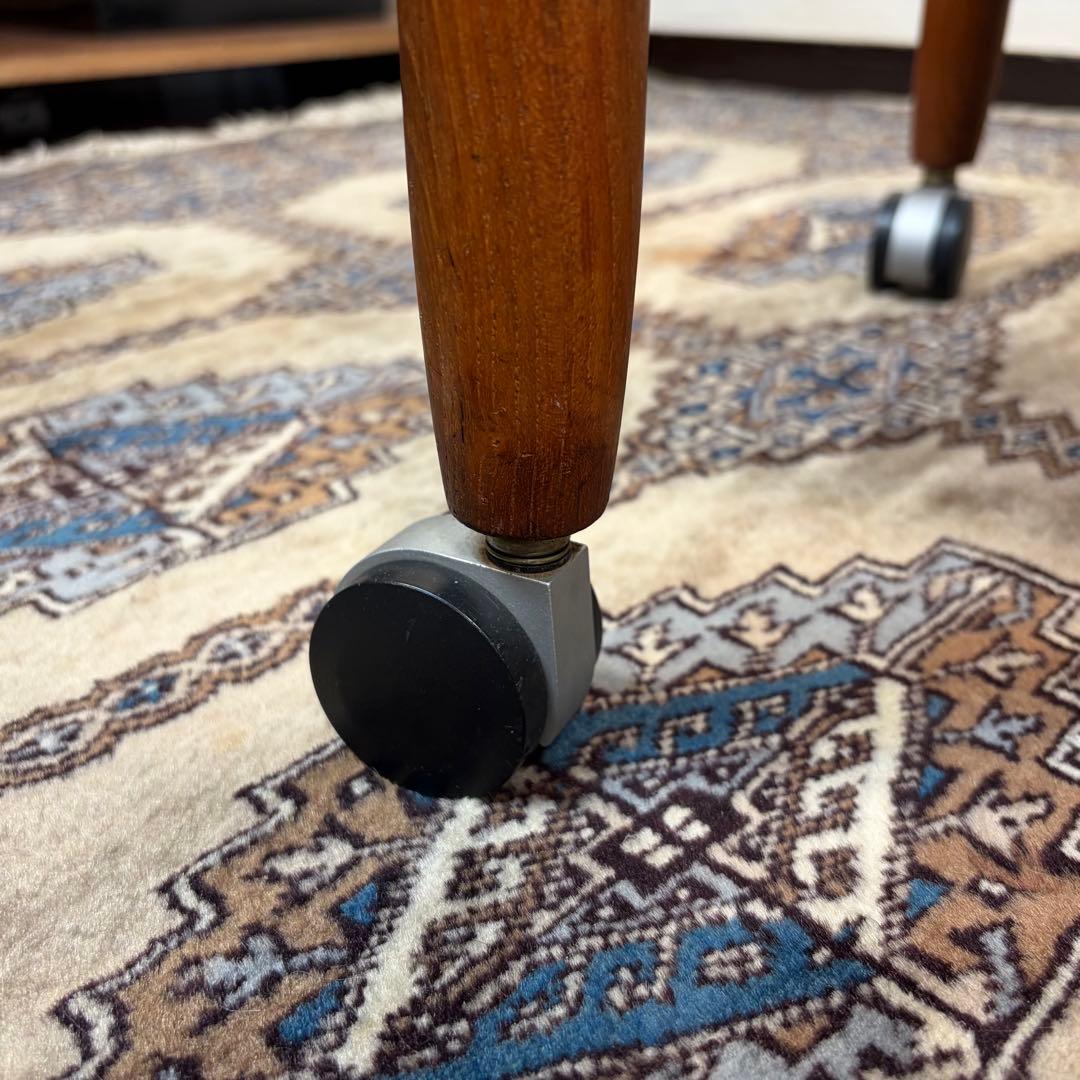 デンマーク チーク材 トロリー ワゴン ヴィンテージ 北欧 サイドテーブル ②