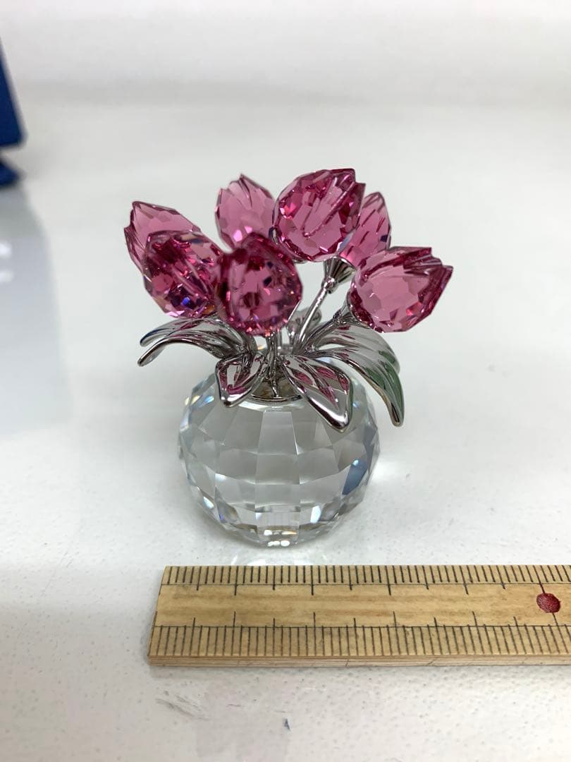 スワロフスキー チューリップ ローズ オブジェ