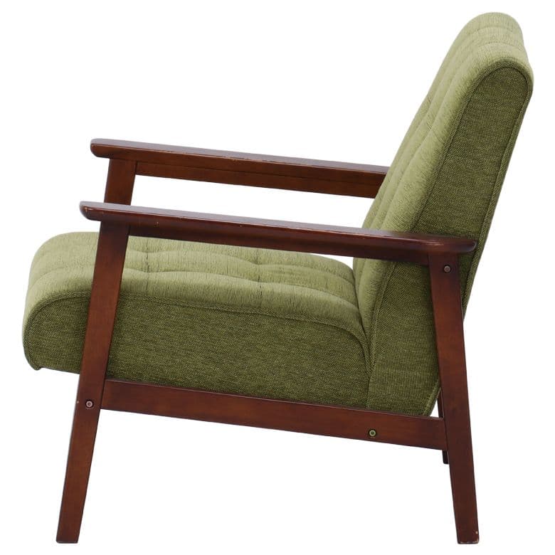 《新品・送料無料》ファブリックソファー フレンズ　1P　グリーン