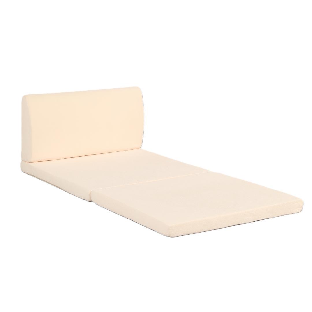 【厚さ8cm】高反発マットレス シングル S 二つ折り 背もたれ付き