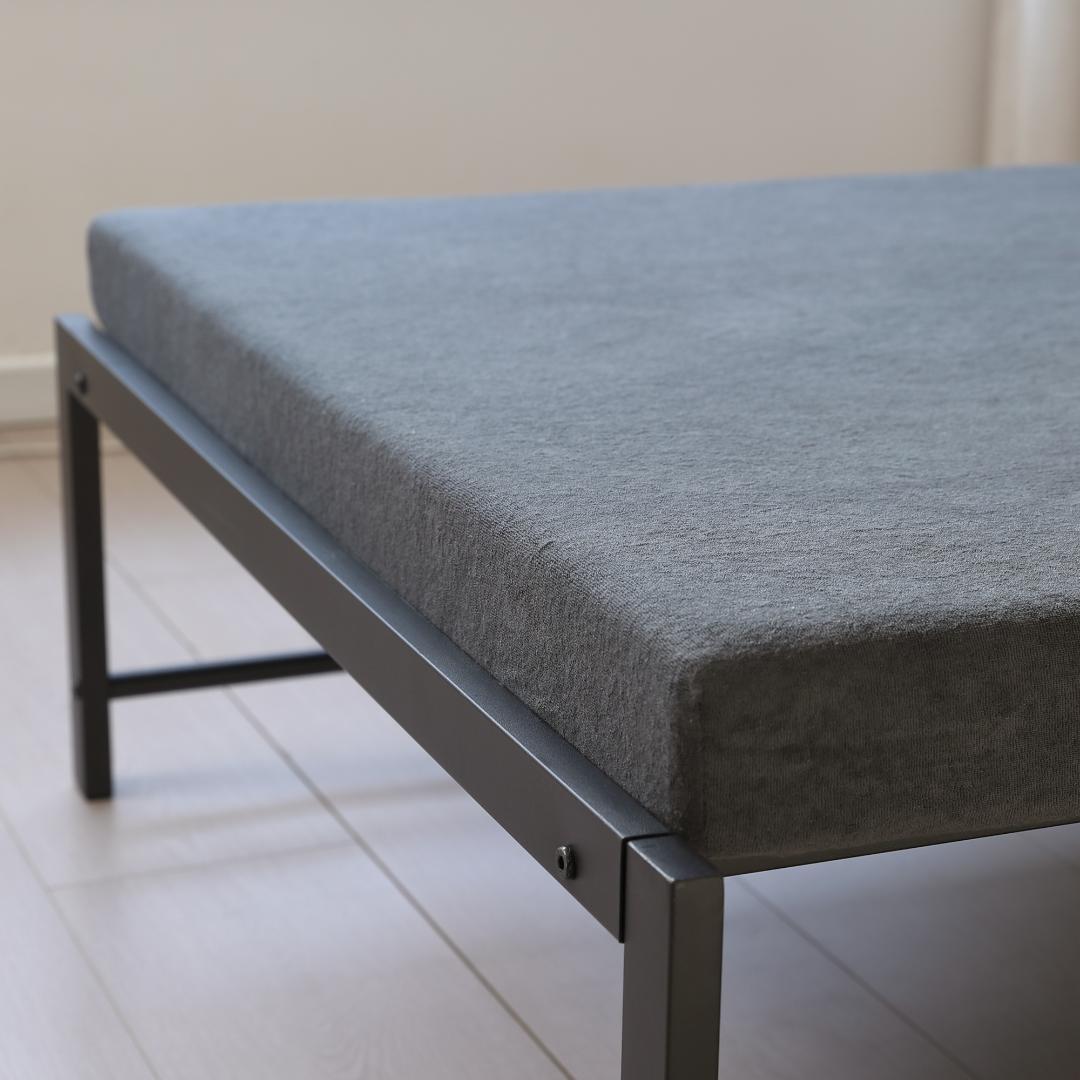 【厚さ8cm】高反発マットレス シングル S 二つ折り 背もたれ付き