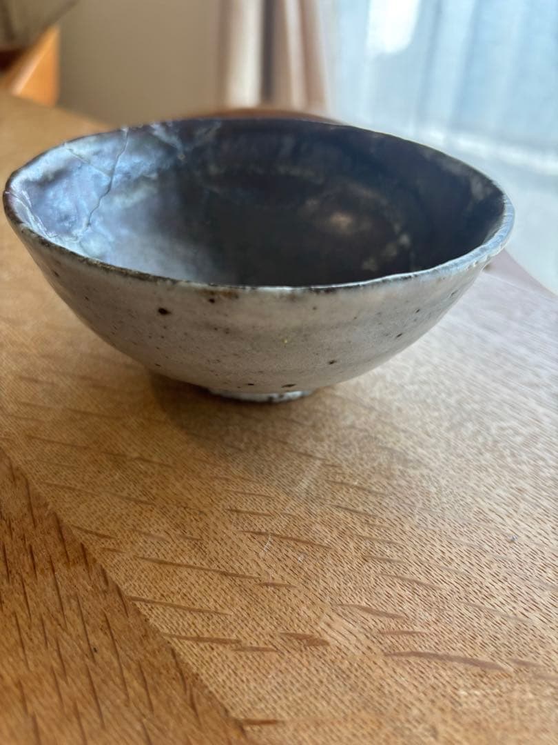 稀少品 小野哲平 ご飯椀 クロス 寸法12センチ ※ワレ修復あり