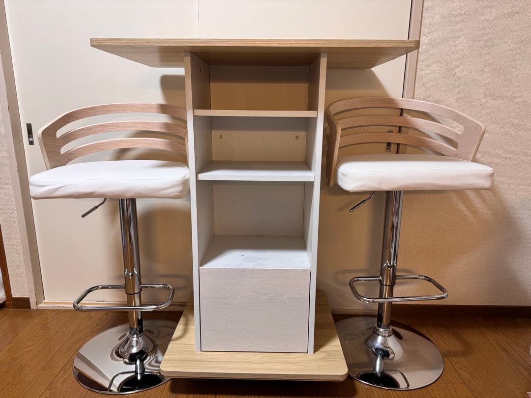 【早く受取可能な方更に値下げ】最終値下げ❗️収納付きカウンターテーブルセット