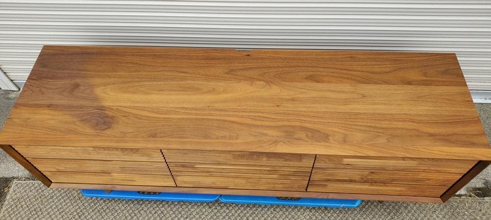 C142 美品！カリモク150幅　ソリッドボード（TV台）　QT5037R