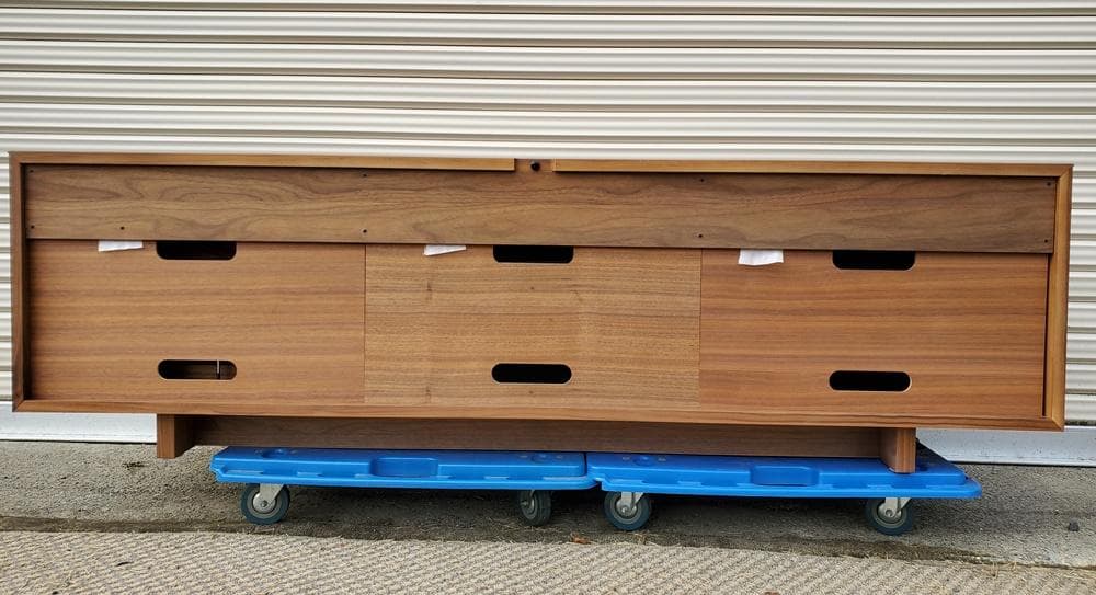 C142 美品！カリモク150幅　ソリッドボード（TV台）　QT5037R