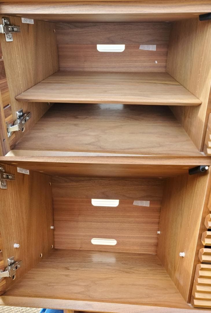 C142 美品！カリモク150幅　ソリッドボード（TV台）　QT5037R