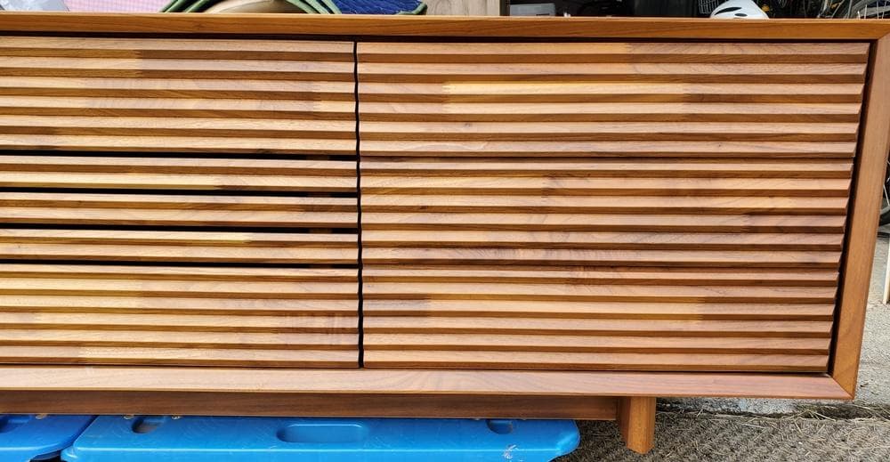 C142 美品！カリモク150幅　ソリッドボード（TV台）　QT5037R