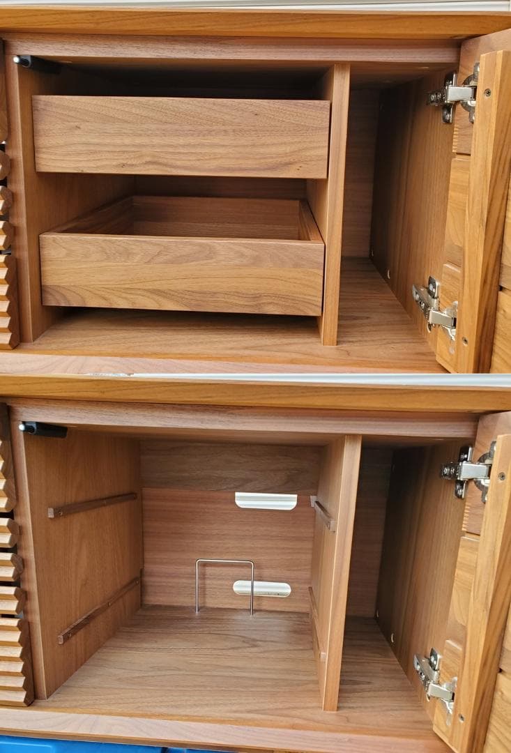 C142 美品！カリモク150幅　ソリッドボード（TV台）　QT5037R