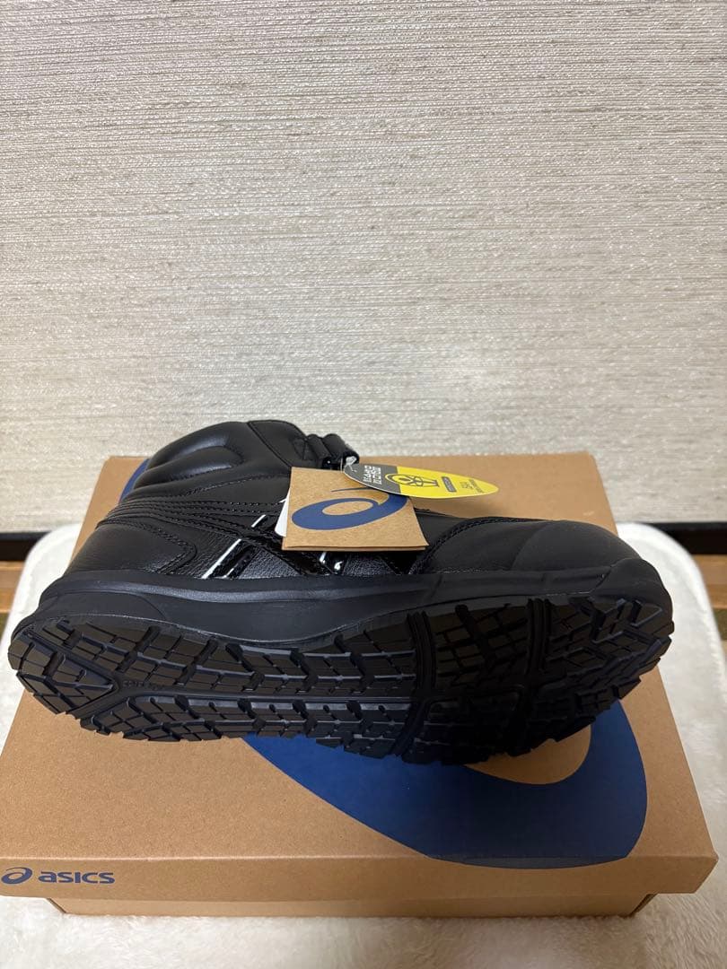 ASICS ブラック 安全靴 ウィンジョブCP302 25.5cm