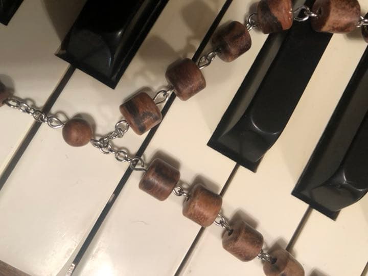 沈香香木とアンティーククロスのアングリカンロザリオ