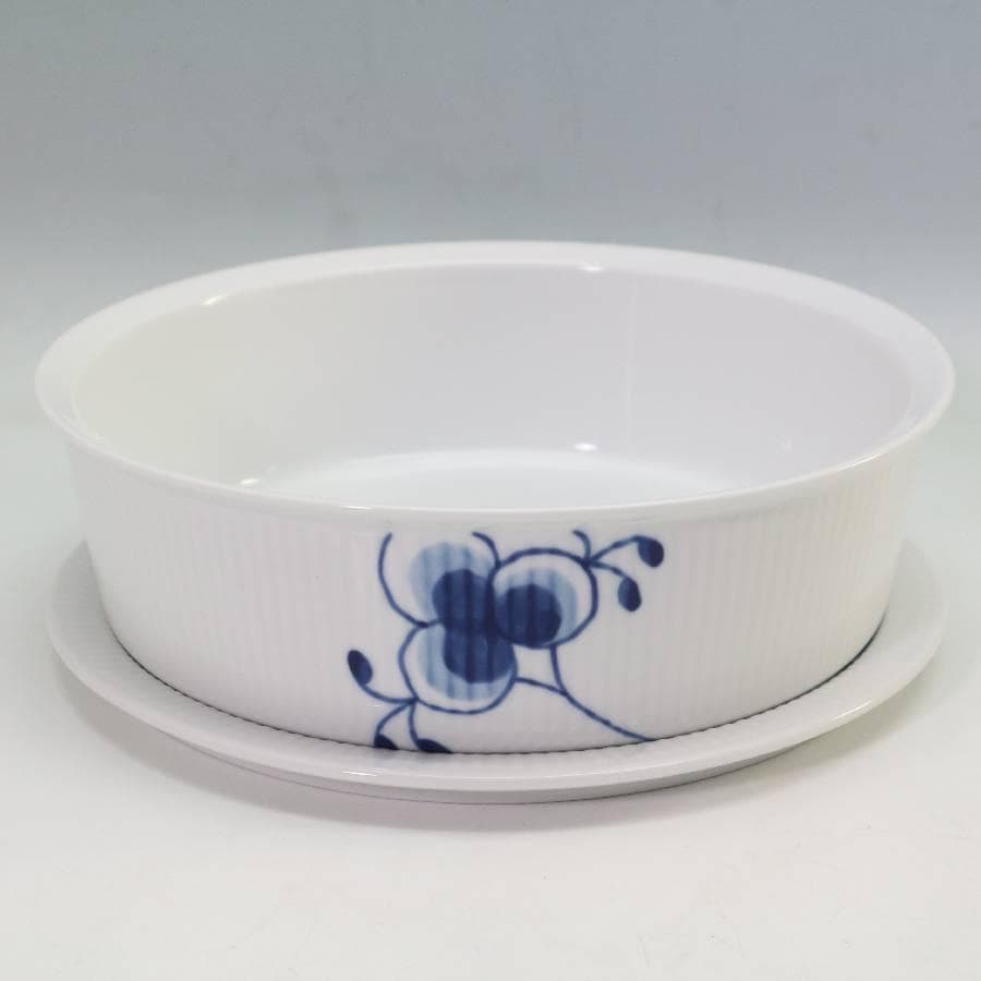 ロイヤルコペンハーゲン ブルーフルーテッドメガ オーブンウェア 直径21.5