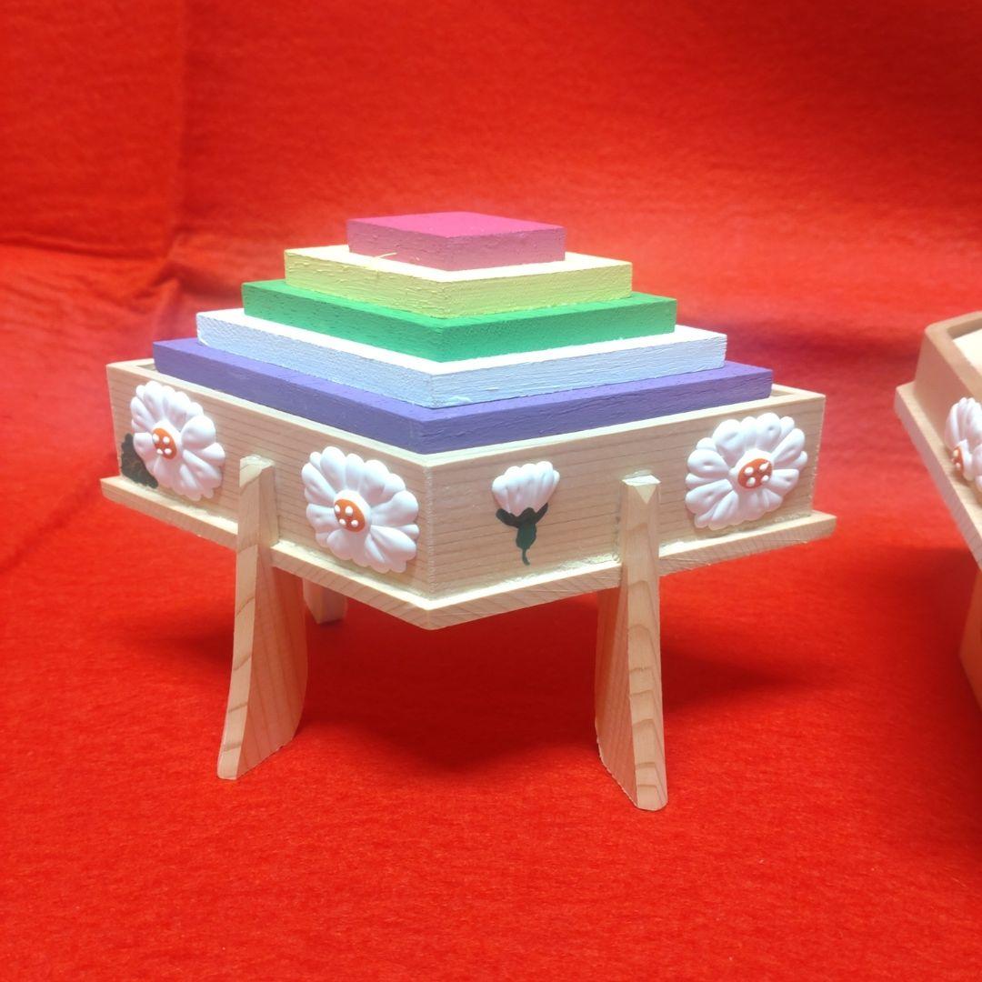 【雛蔵】杉・有職　菱台三宝揃（中）