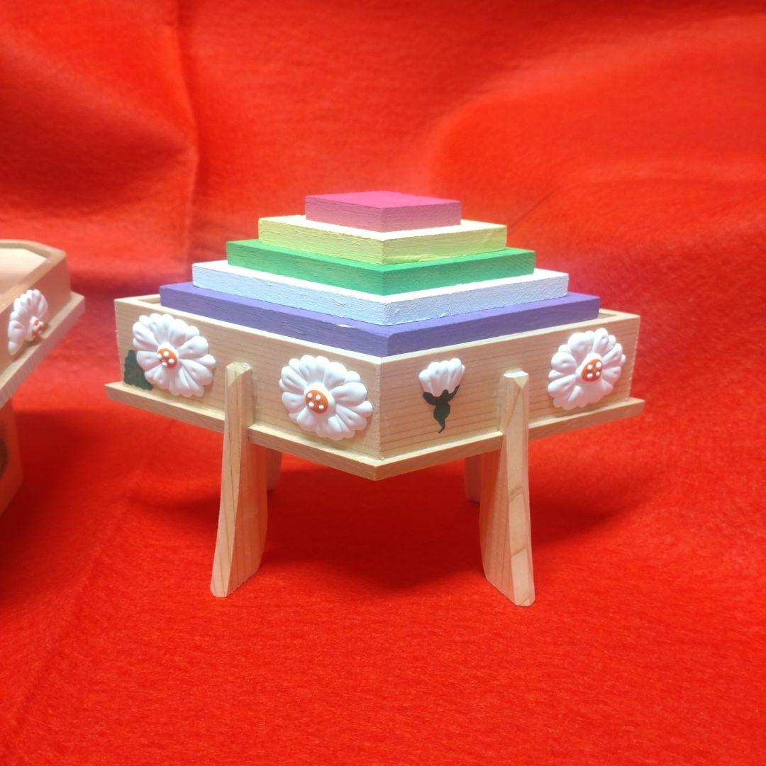 【雛蔵】杉・有職　菱台三宝揃（中）