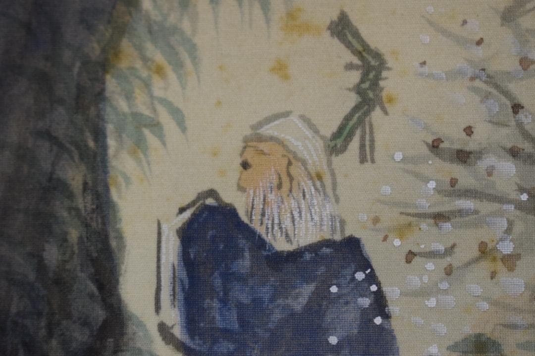 雲谿/蓬莱仙境図/蓬莱山図/掛軸☆宝船☆Z-587