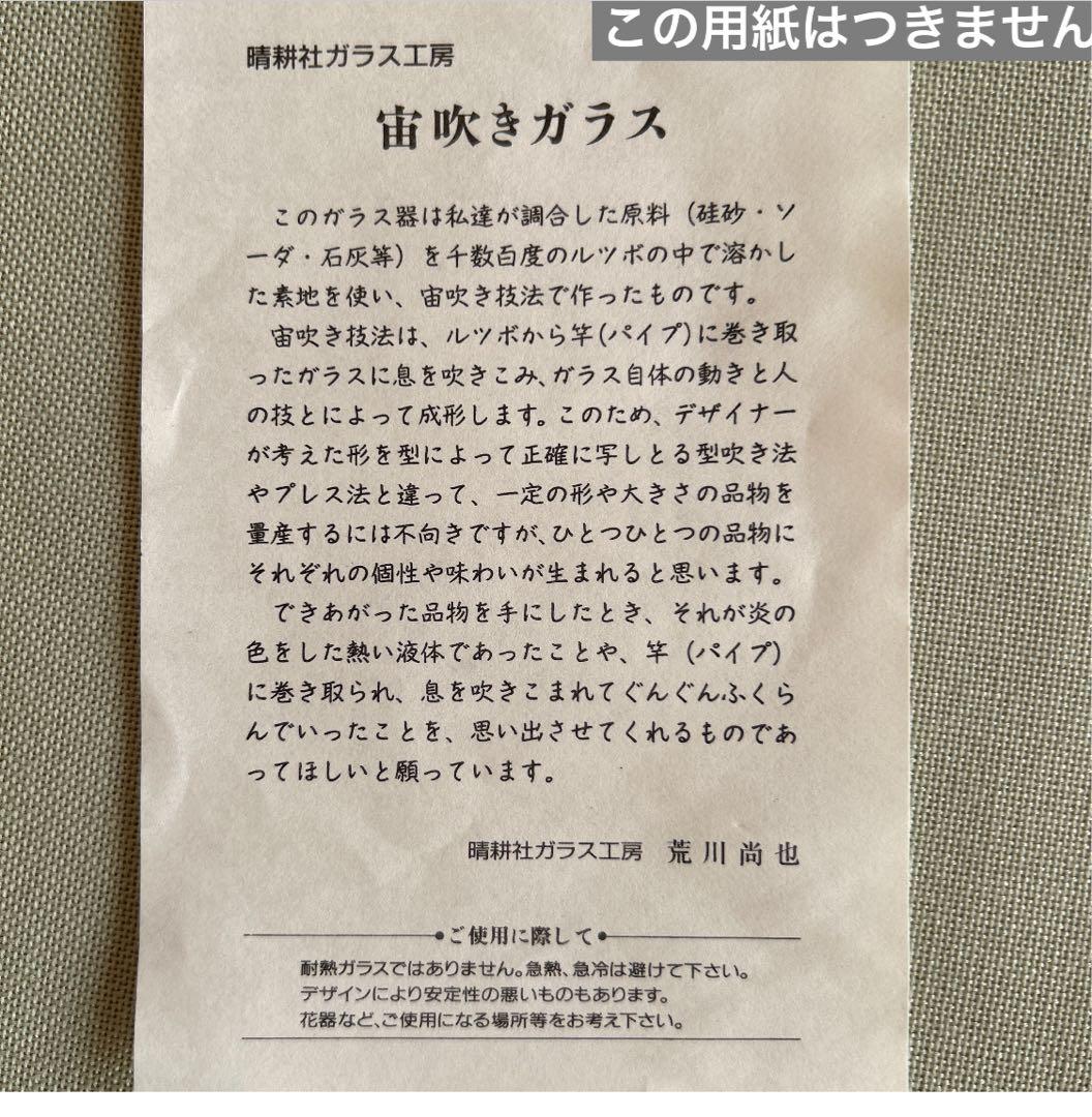 新品◇107荒川尚也 平鉢M 気泡 アワガラス平中鉢16cm 2枚宙吹き