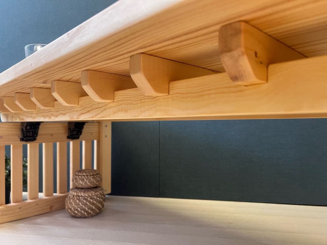 【送料無料】 ローテーブル 木組 やぐらテーブル 120cm パイン 折り畳み式