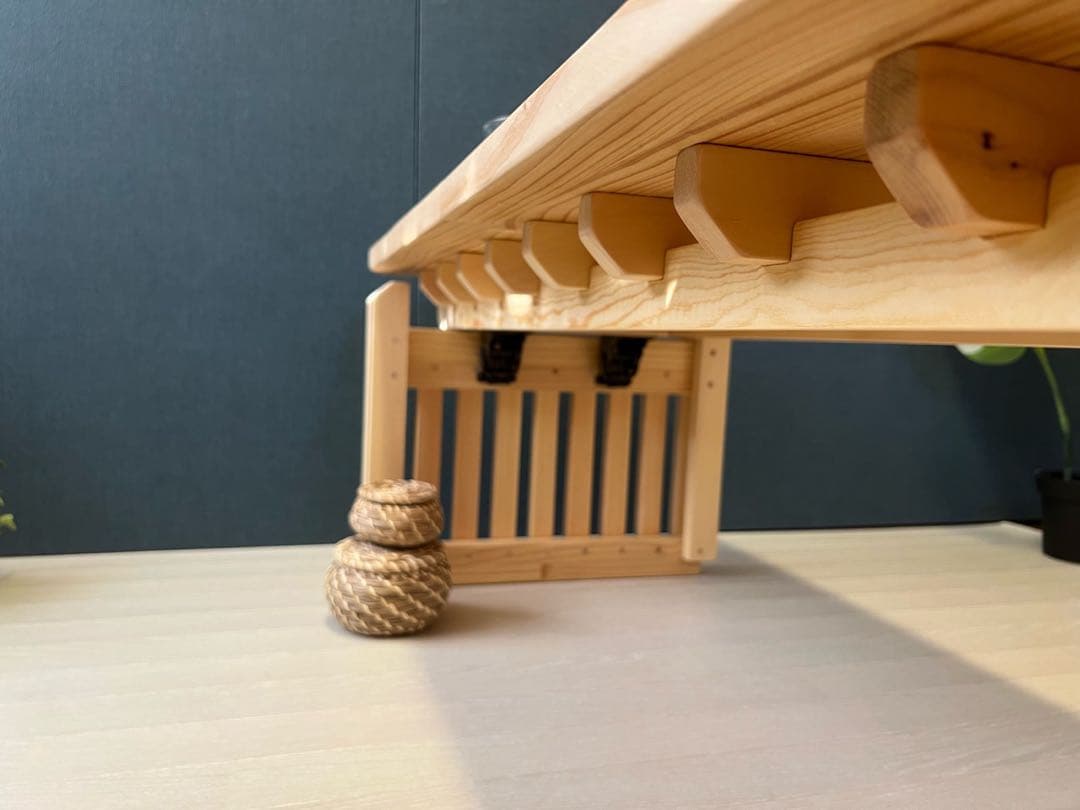 【送料無料】 ローテーブル 木組 やぐらテーブル 120cm パイン 折り畳み式