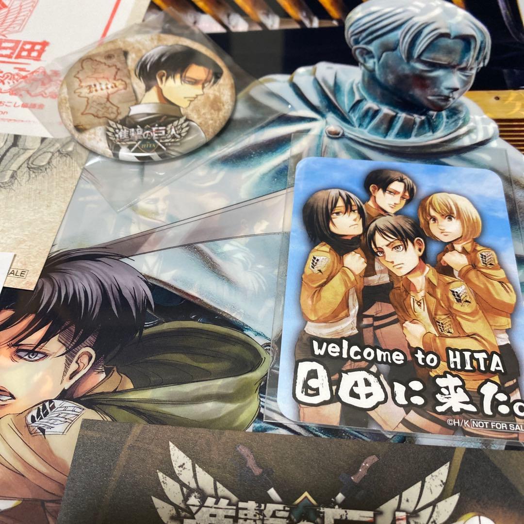 進撃の巨人・進撃の日田・リヴァイ兵士長クリアファイル聖地特別限定品セット