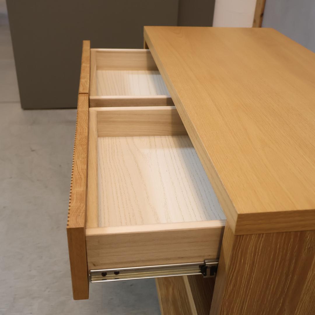 dinos CONTE オーク材 ウェーブカット シェルフ リビングボード - メルカリ