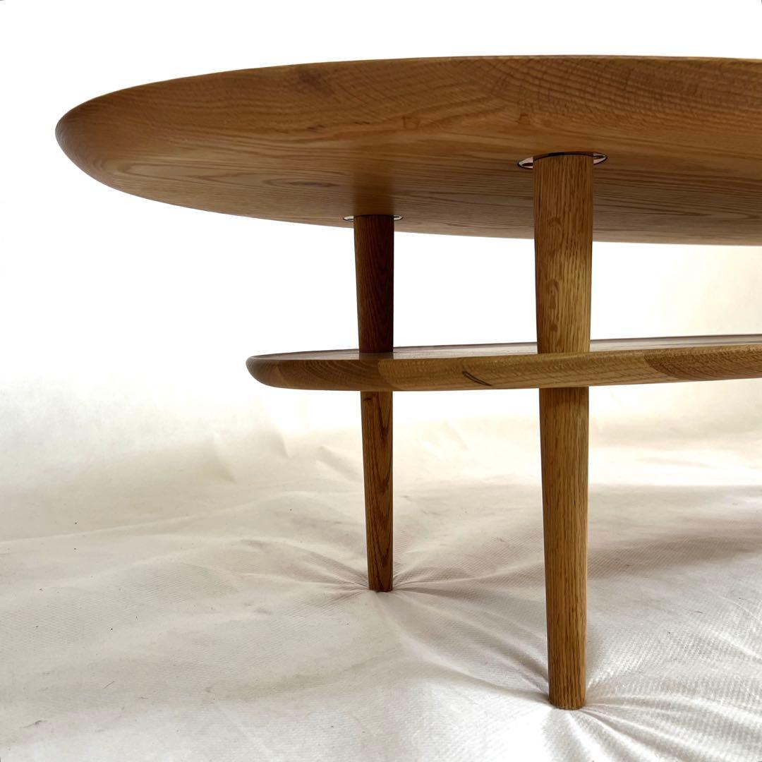 オーク無垢材センターテーブル HIRASHIMA・BORDO 120cm