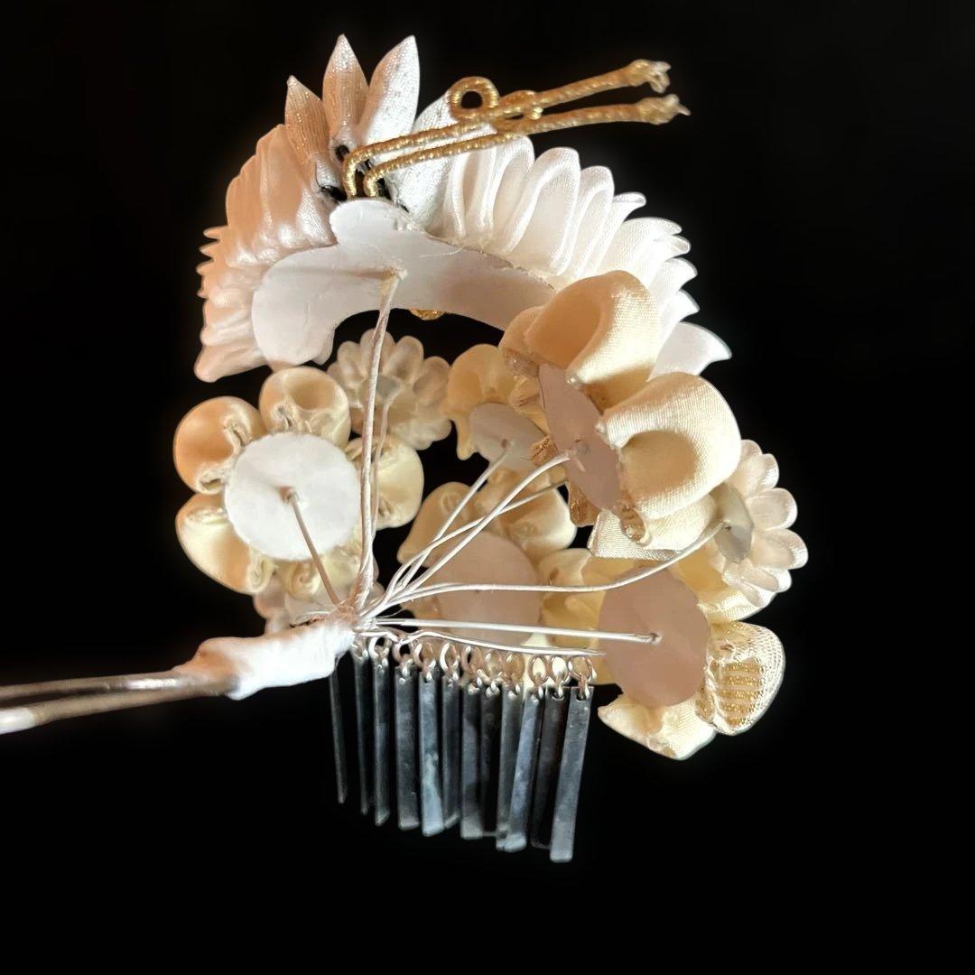 専用です。日本髪 髪飾り 七五三（７歳）～成人式 (白)