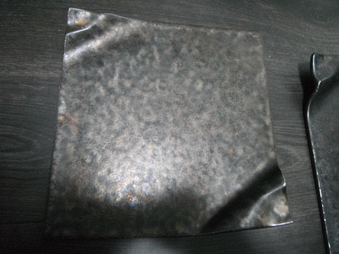 【中古】溶岩流し　折紙8.0皿　８枚まとめて　和食器　和陶器