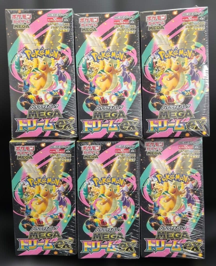 ポケモンカードゲームMEGAドリームexシュリンク付き 6box - メルカリ