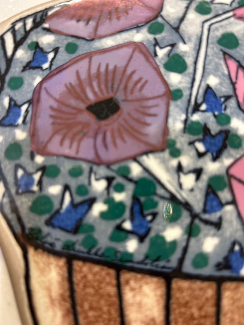 ARABIA アラビア ヘルヤ 陶板画　あさがお