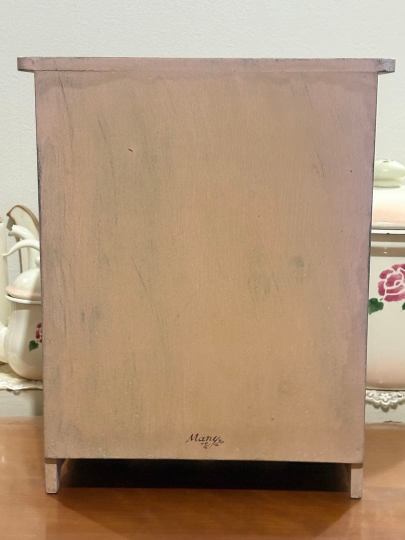 マニー ローズ 木製家具 扉付き棚 シェルフ☆