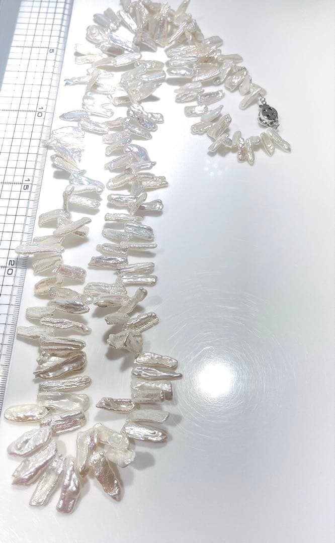 びわパールネックレス淡水パールネックレスNO25-2498