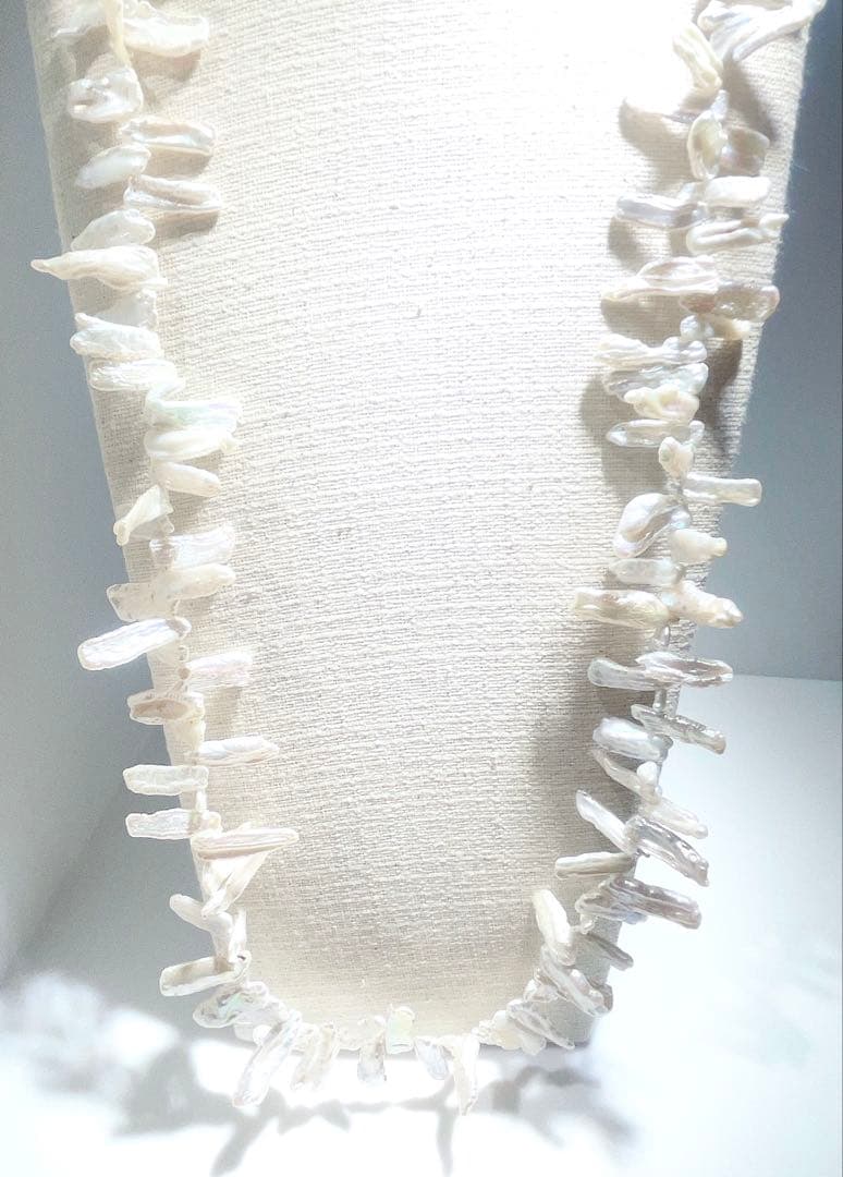 びわパールネックレス淡水パールネックレスNO25-2498