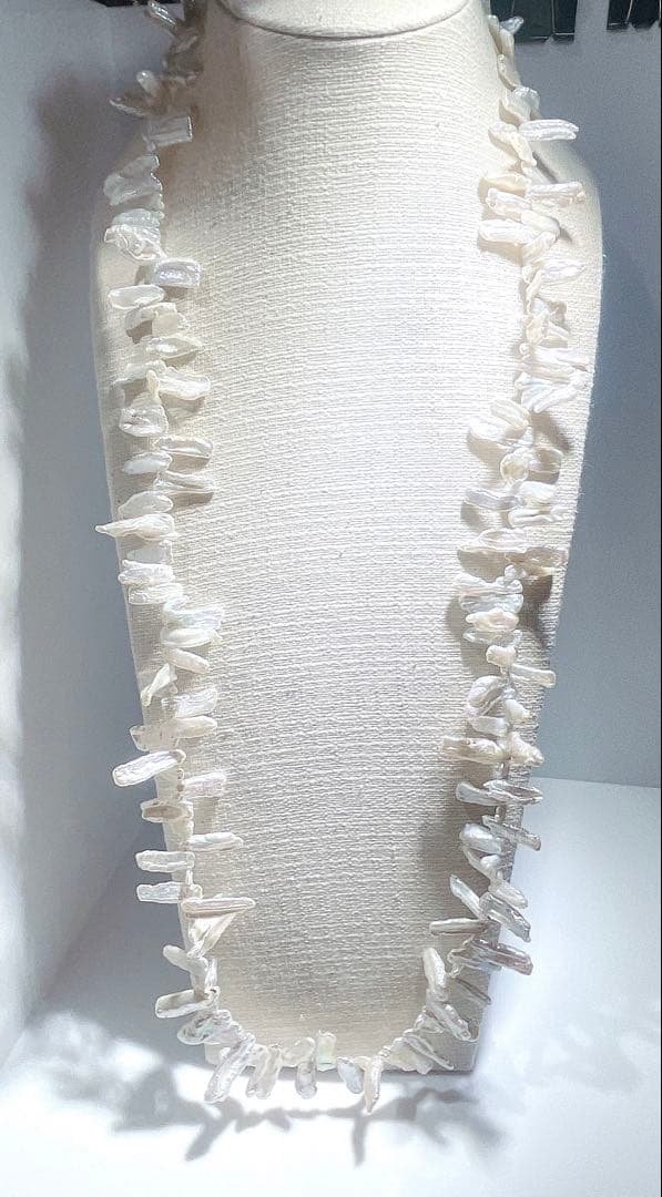 びわパールネックレス淡水パールネックレスNO25-2498