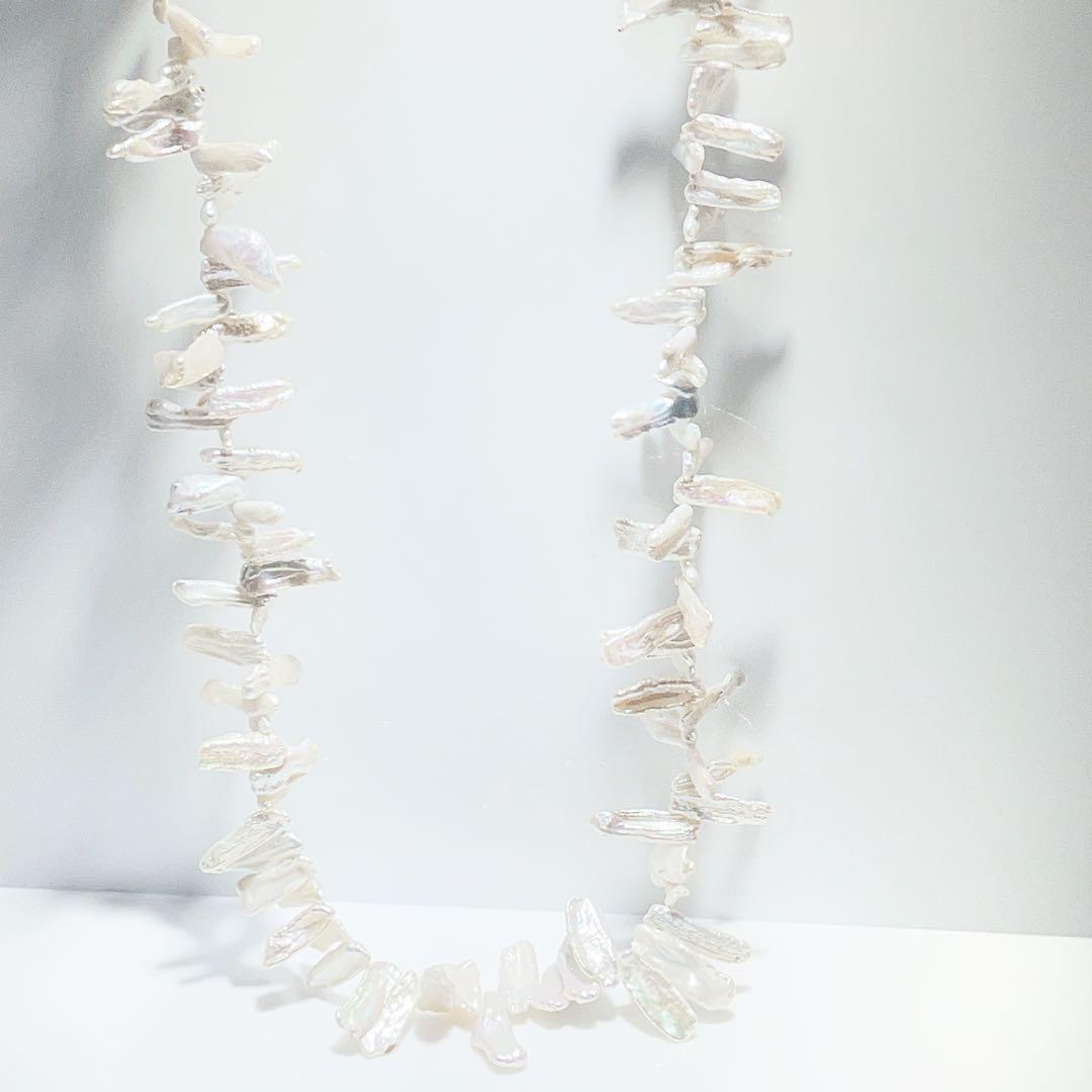 びわパールネックレス淡水パールネックレスNO25-2498