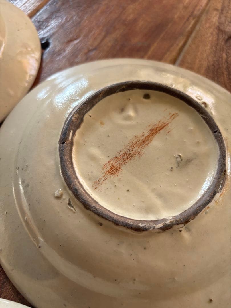 【4枚セット✨】デッドストック　ソンべ焼　ソンべ焼き　中皿4枚セット