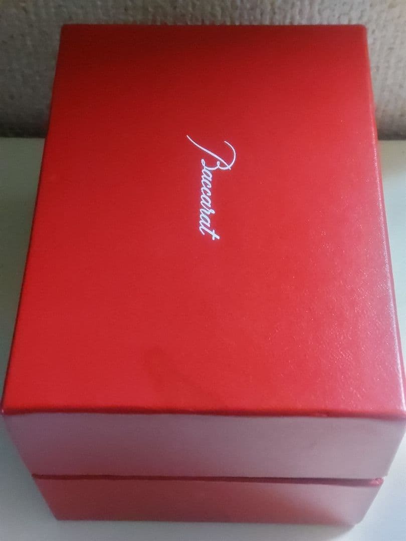 バカラ　クリスタルガラス 招き猫 置物 約10cm　専用箱付き