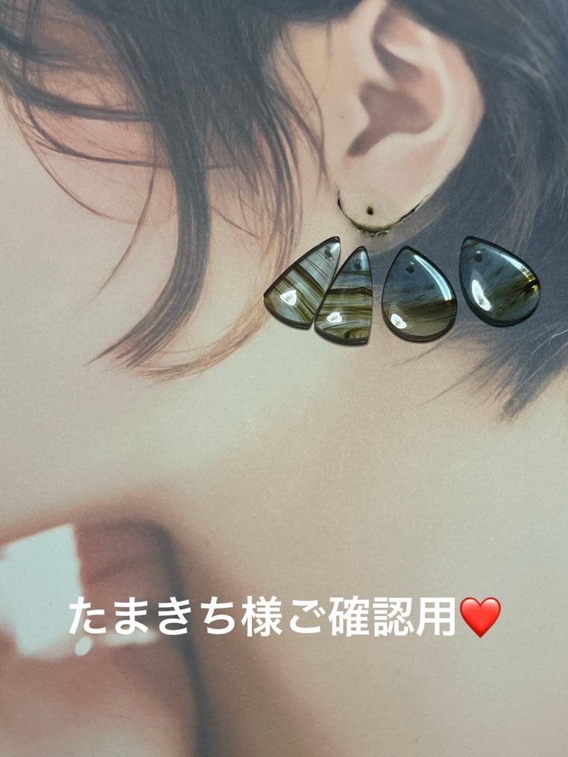 たまきち❤️ スクロールカービング14kgf ピアス