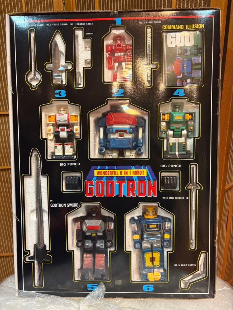 台湾製 六神合体ゴッドマーズ GODTRON 超合金 未使用品 当時物 海外版