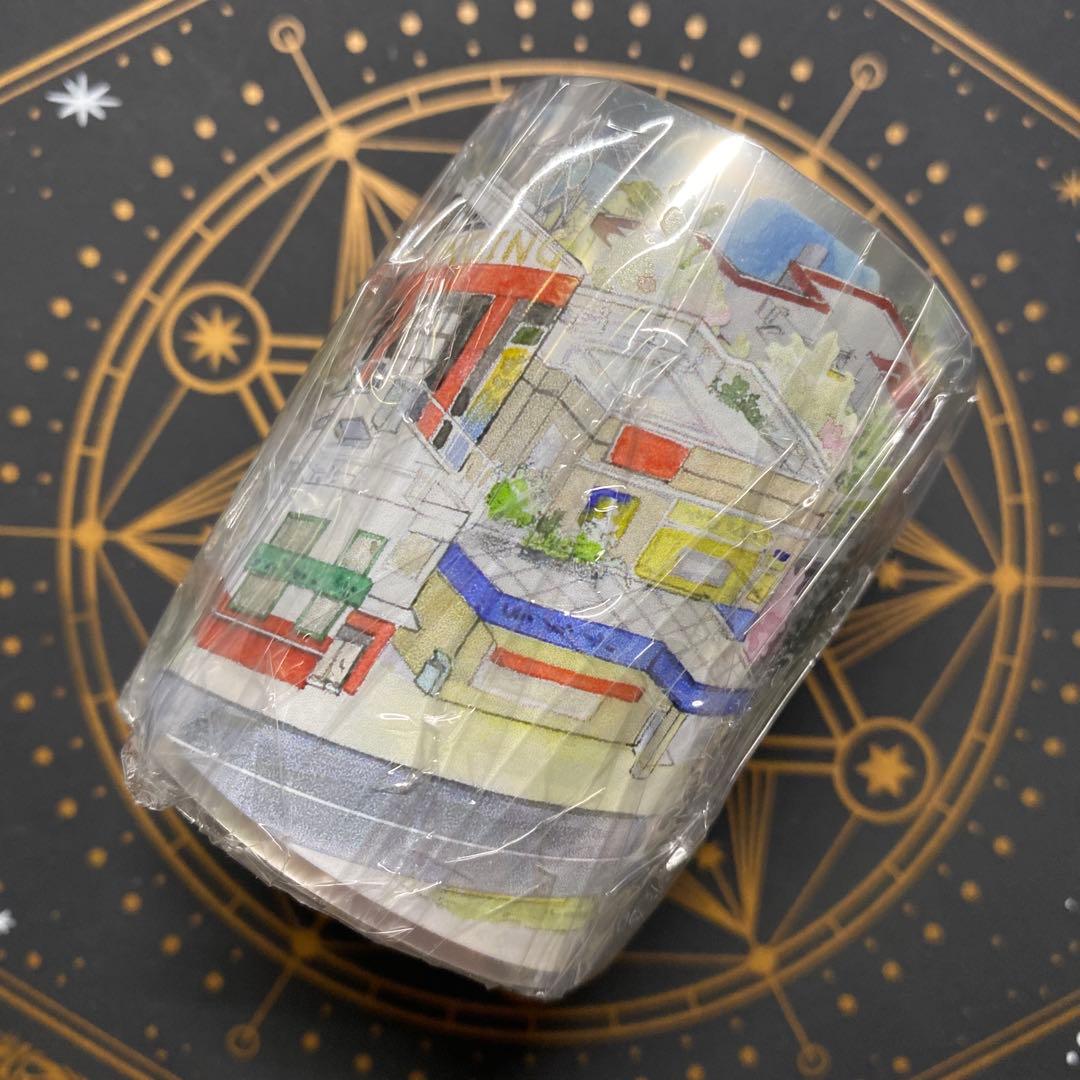 【8894】海外　マステ　3/5/巻　PETマスキングテープ　街　海　道路景色