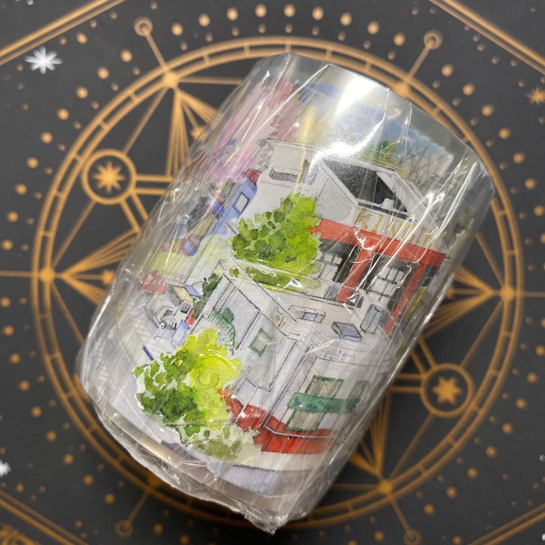 【8894】海外　マステ　3/5/巻　PETマスキングテープ　街　海　道路景色