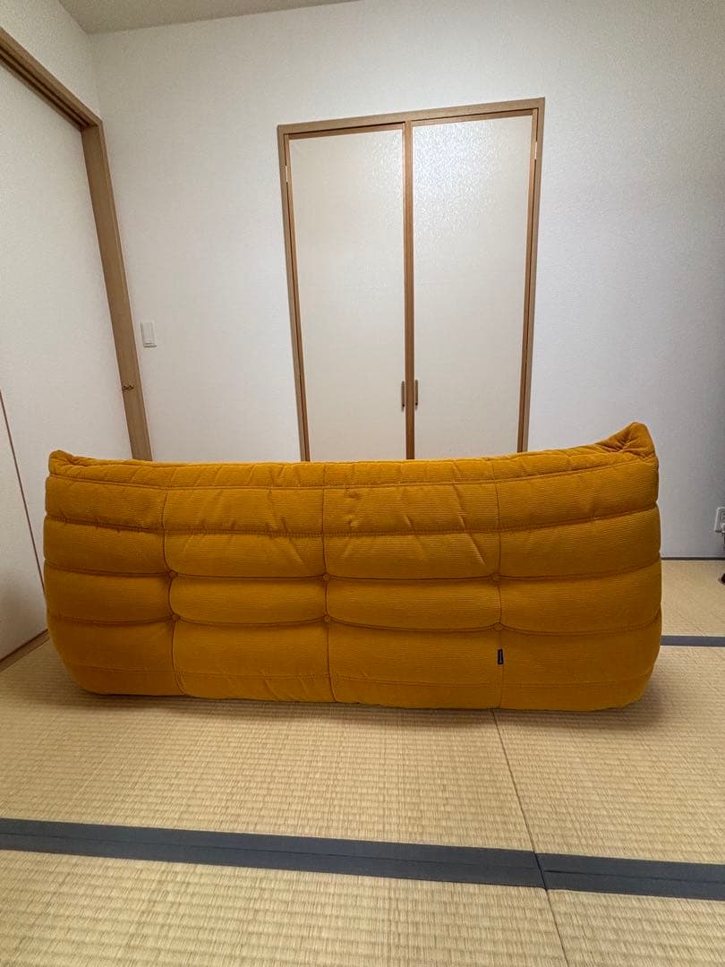 ロゼトーゴソファ マスタード色 3人掛け