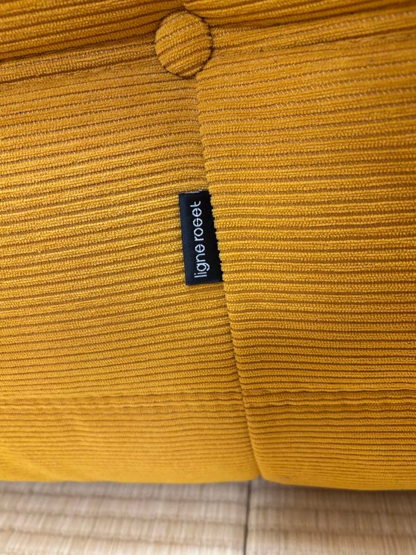 ロゼトーゴソファ マスタード色 3人掛け