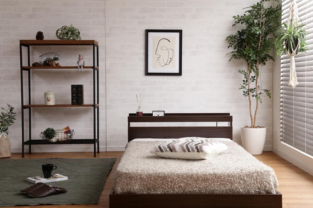 《新品・送料無料》【シングル】Coroa フロアベッド（マットレス付き）