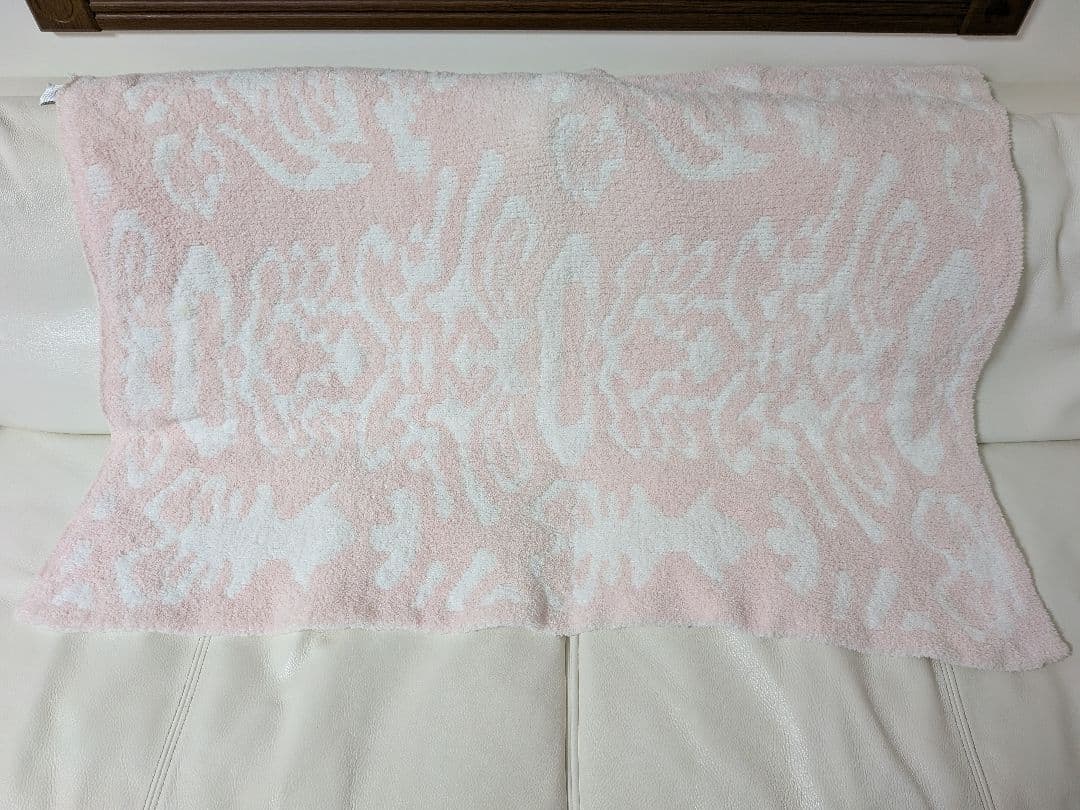 【美品】カシウェア★ブランケット★ピンク✕ホワイト