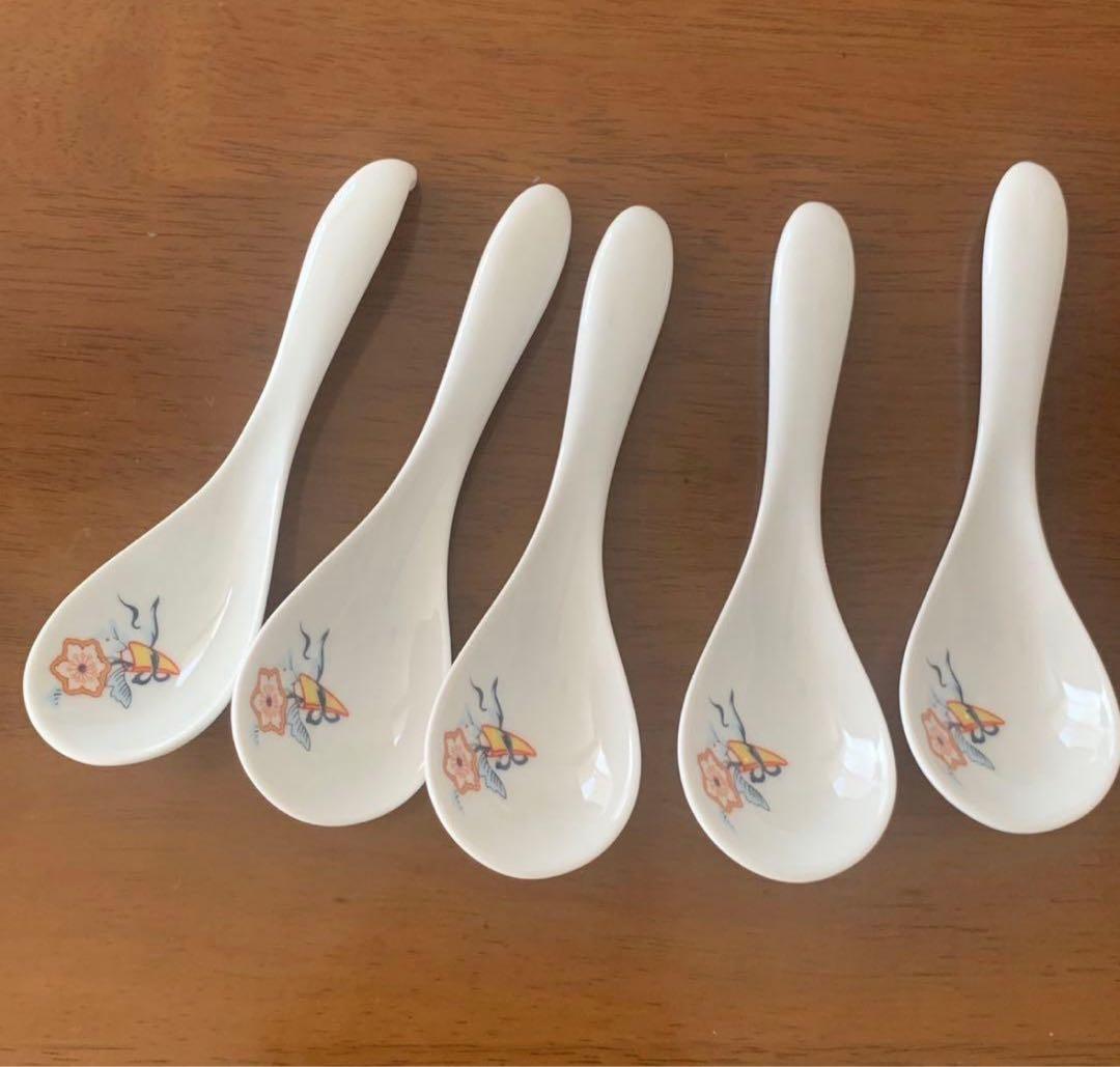 新品未使用NARUMI中華皿 大皿 深皿 レンゲ 丼ぶり ナルミチャイナ 新